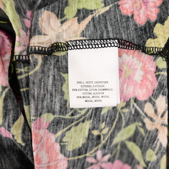 Anthro Akemi + Kin Black Floral Smocked Tank - Picture 4 of 7